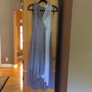 Calvin Klein Gray and White Polka Dot Dress size 2. NWT
